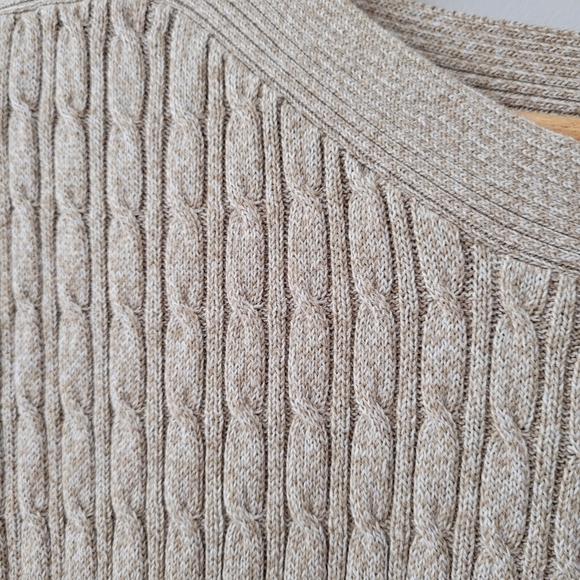 Women's Soft Cable Knit Crewneck Sweater 3/4 Sleeve Plus Size 3X - Picture 6 of 8